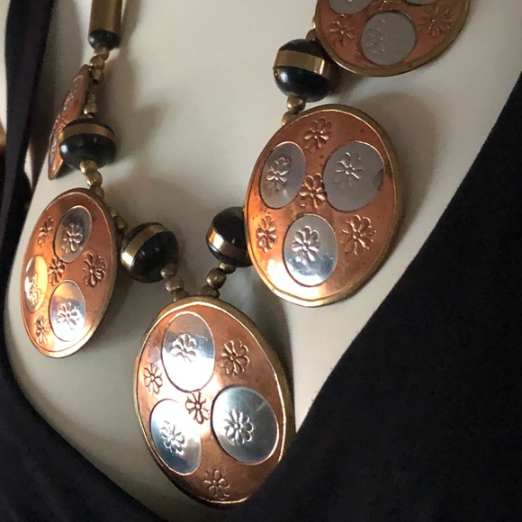 Vintage Copper Statement Necklace - Picture 4 of 5